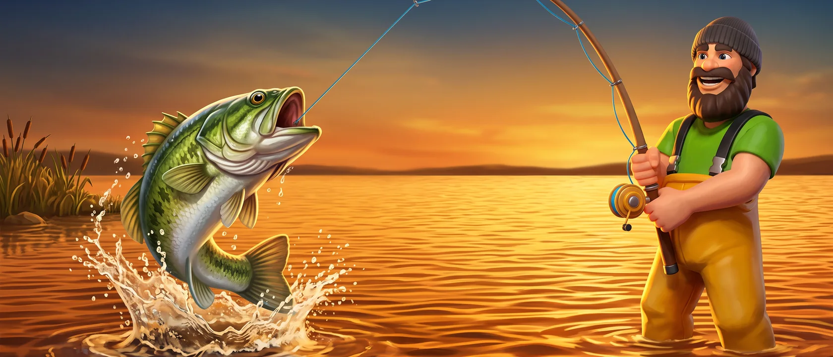 Big Bass Bonanza 1000 key art
