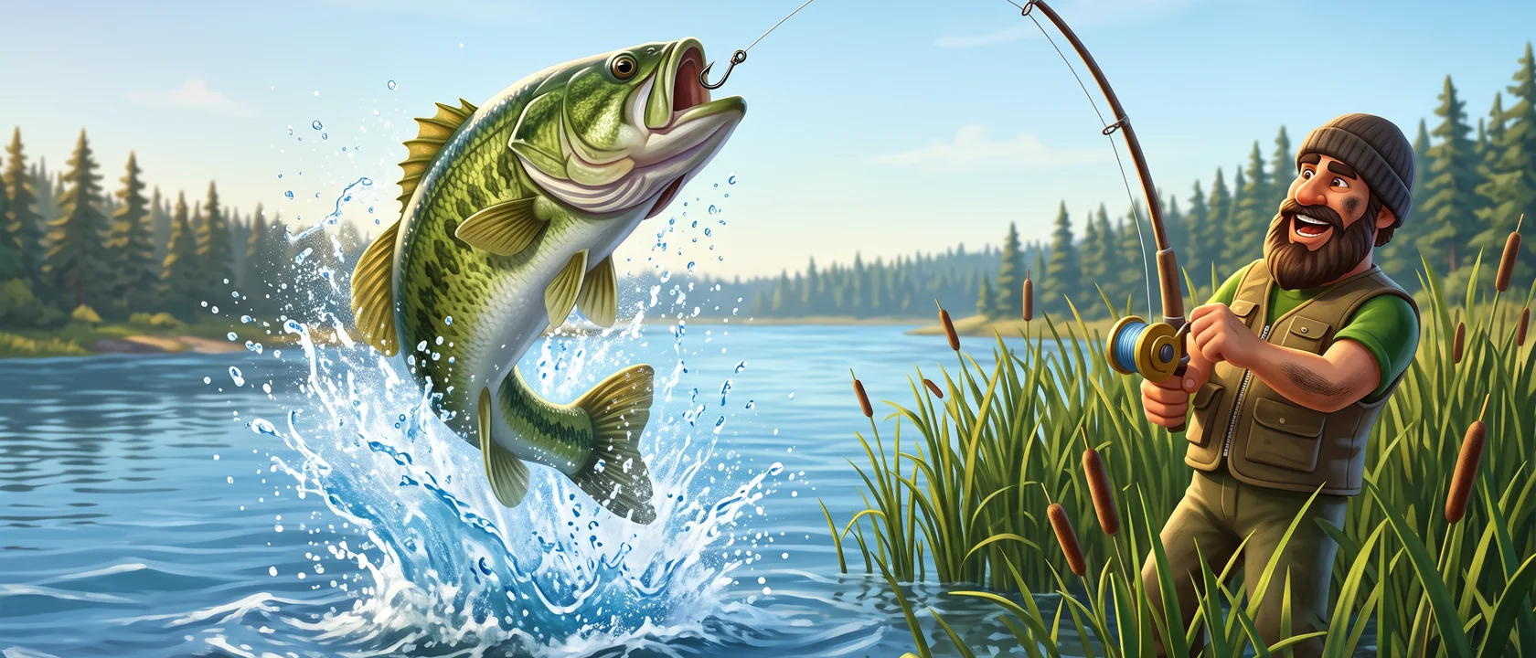 Big Bass Bonanza Megaways key art