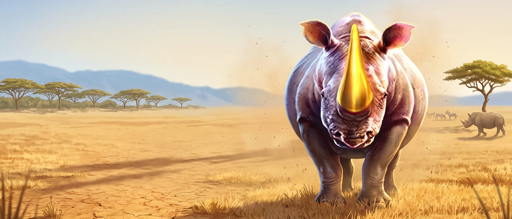 Great Rhino Megaways key art