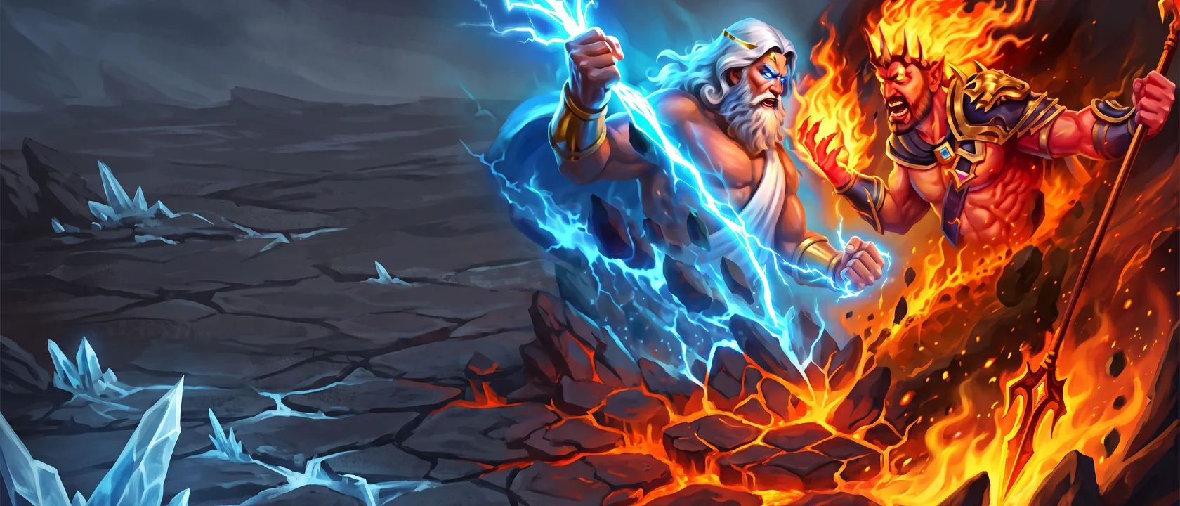 Zeus vs Hades Gods of War 250 key art